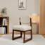 Chaise de salle à manger rembourrée en bois massif en forme de U (ensemble de 2)-283004404