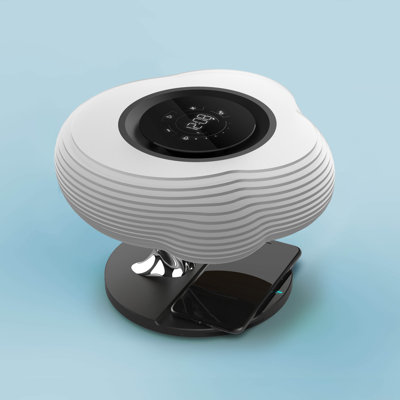 4-in-1 Lamp with Bluetooth Speaker, Wireless Charger and Digital Clock
