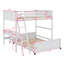Lit superposé double au-dessus de double avec tiroirs Janea Kids-1290326334