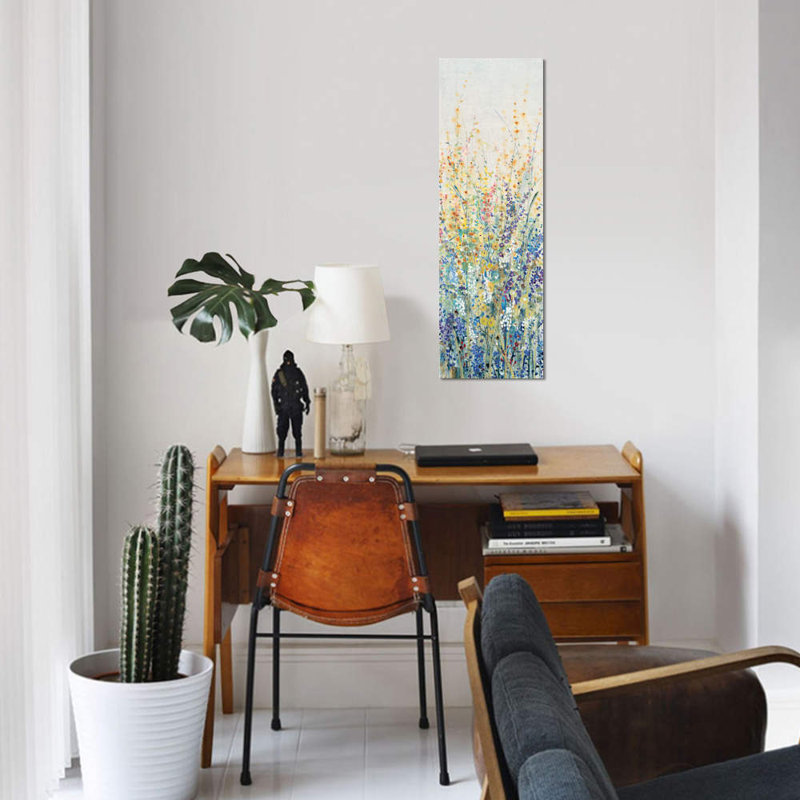 «Wildflower Panel I» par Timothy O, reproduction sur toile, H 60 po x l 20 po x P 1,5 po, Toile tendue
