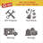 30 Gallons Plastic Trash Bags - 70 Count