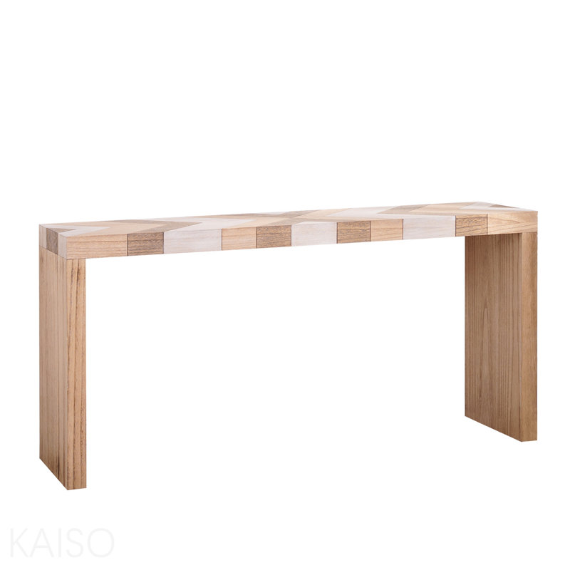 Console 62 po, motif à chevrons moderne pour couloir - standard