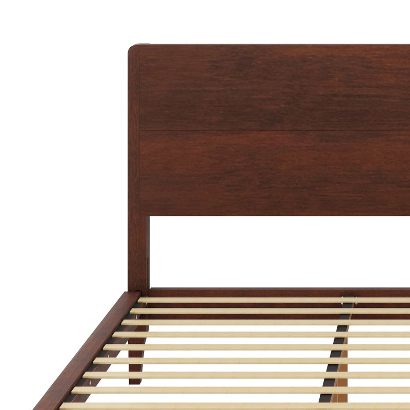 Lit plateforme en bois de bambou, Chocolat
