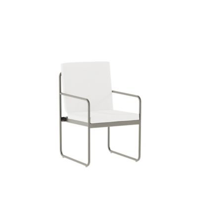 Chaise Oasis, Tanné, Blanc