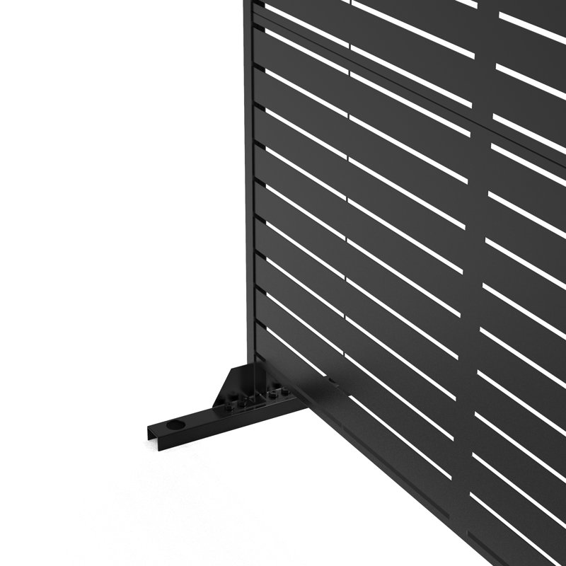 Stanaford Screen Series Metal Privacy Screen, Black