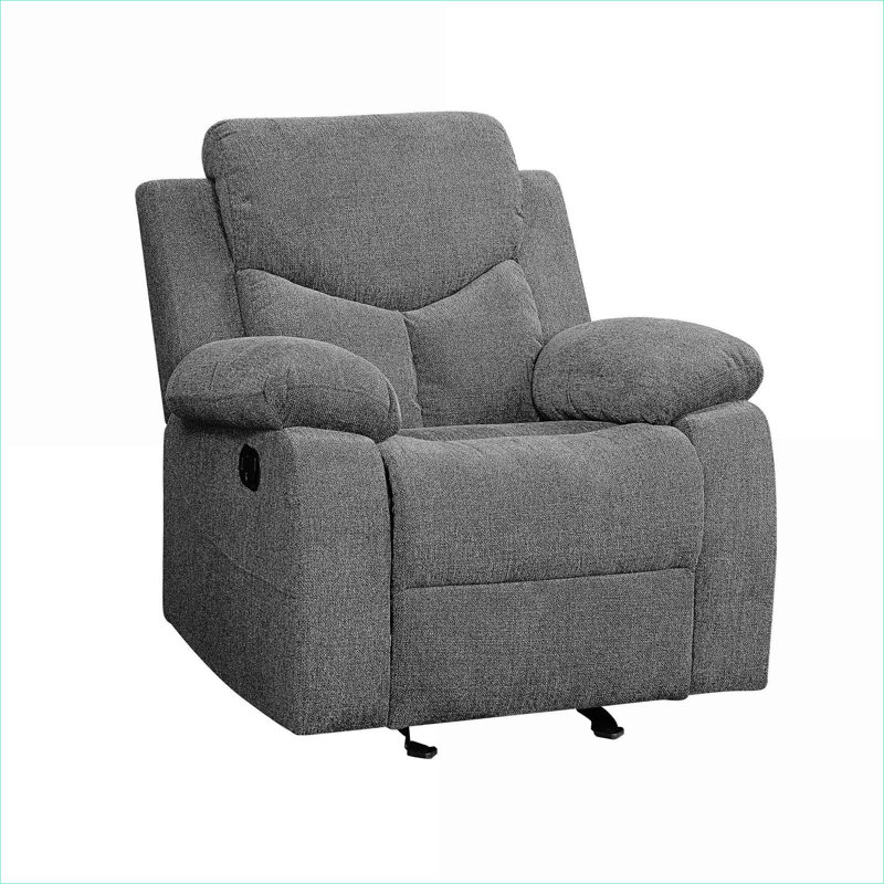 Fauteuil d'appoint inclinable manuel oscillant gris