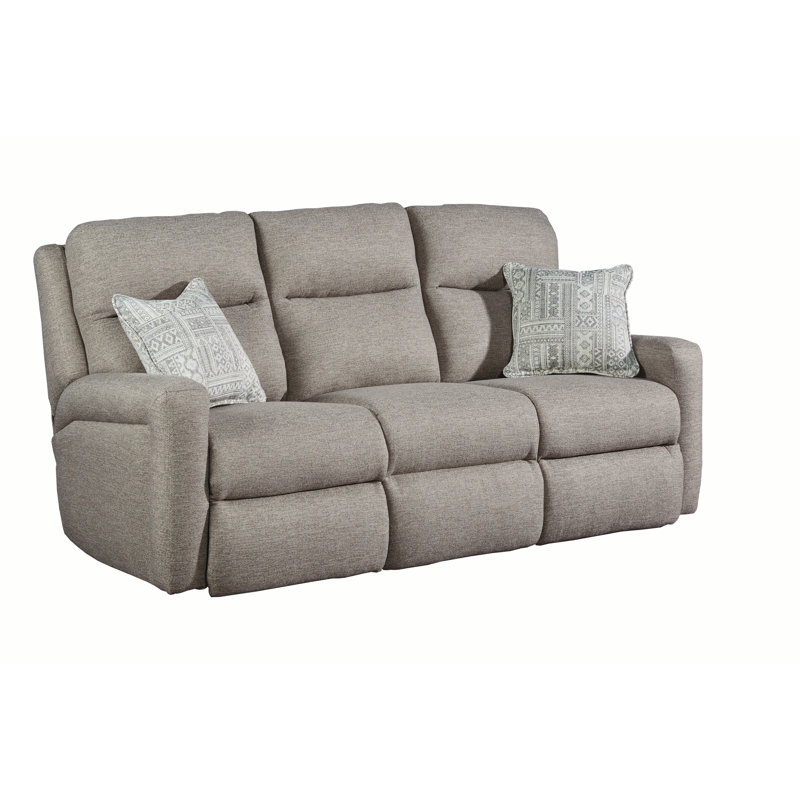 Metro 83'' Reclining Sofa, Fresca Cobblestone, Manual