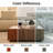 47" Square Walnunt Coffee Table