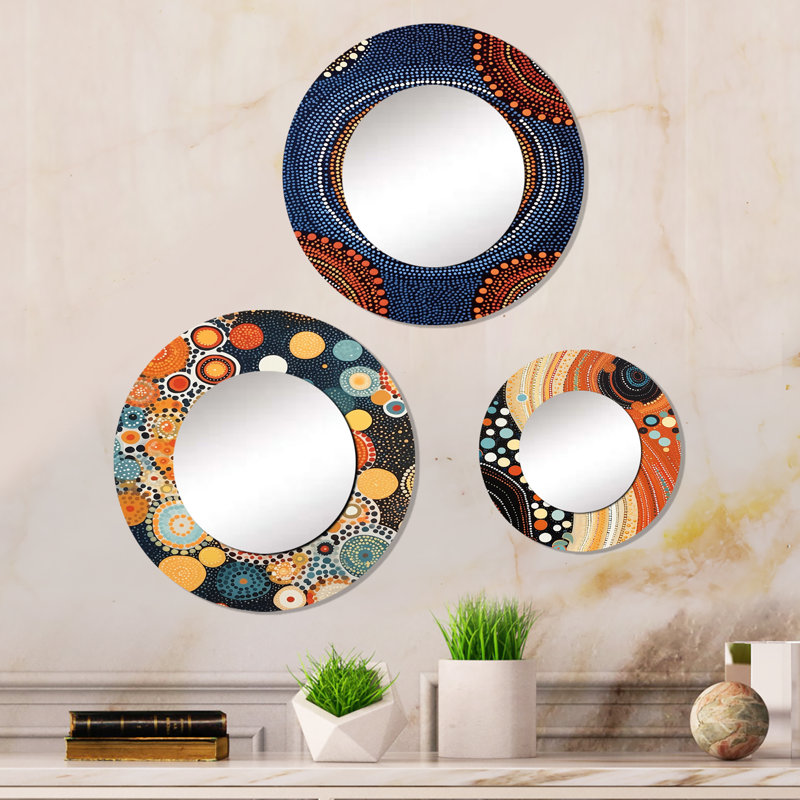Miroir mural rond