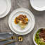 Sable Stone Lain 12-Piece Dinnerware Set Bone China-826259252