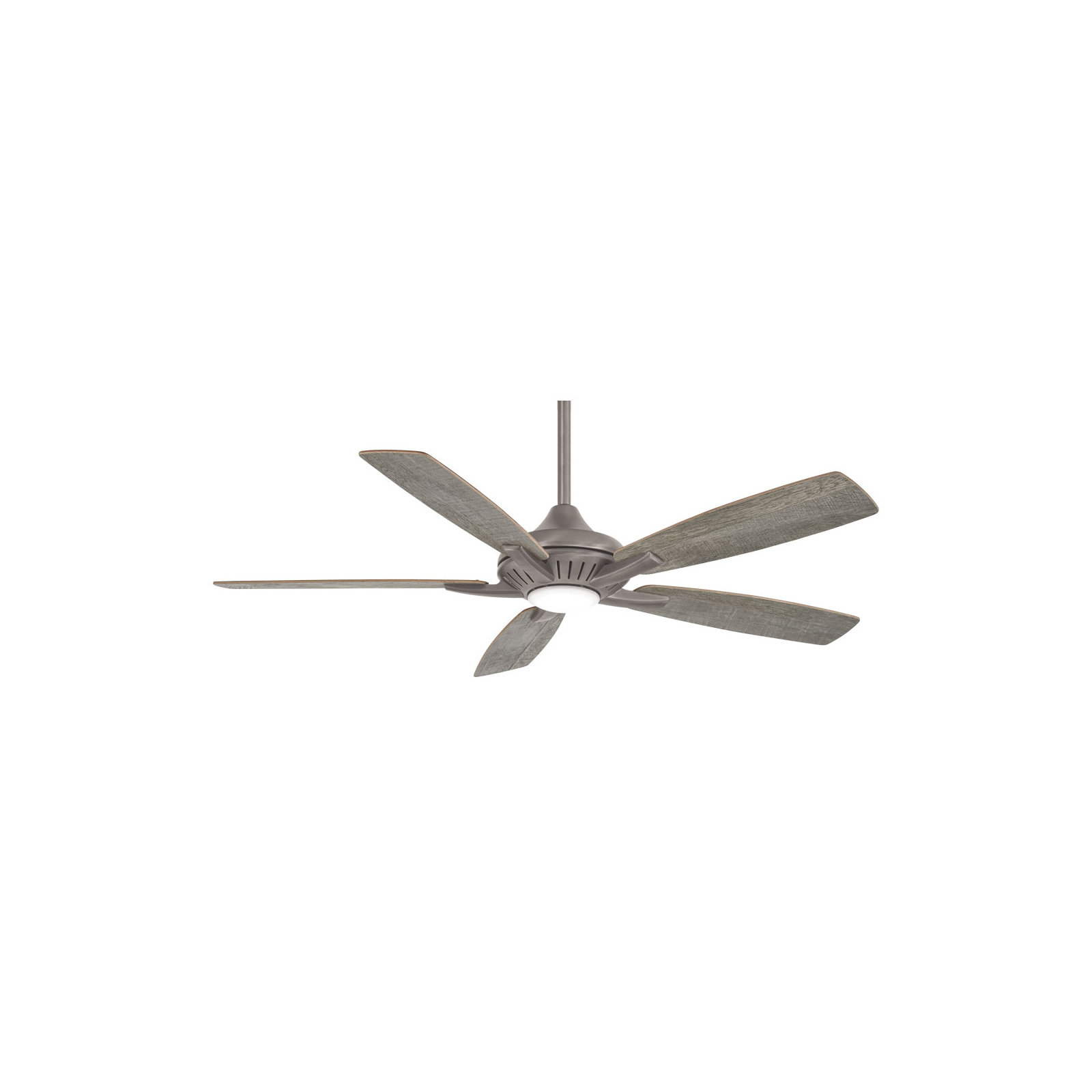 52" Dyno 5 - Blade Standard Ceiling Fan with Remote Control and Light Kit Included, Burnished Nickel