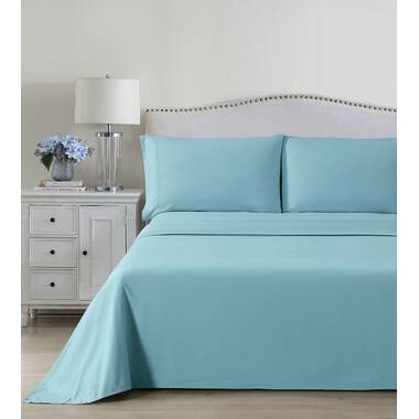 Suttle Blue Microfiber Reversible Comforter Set