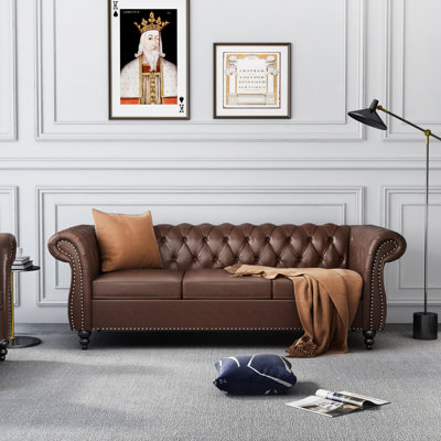 Canapé Chesterfield 3 places Elaiza