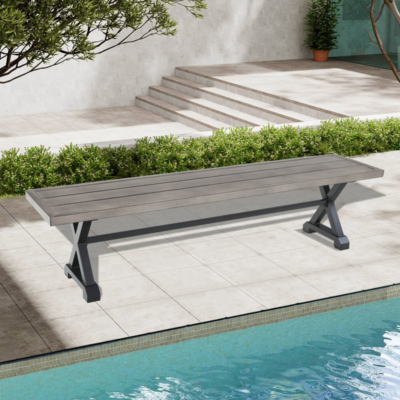 Allure Patio 6 Person Metal Dining Set With Umbrella Hole