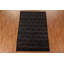 Tapis géométrique noir en laine noué à la main à motif géométrique 5 pi 8 po x 8 pi 6 po