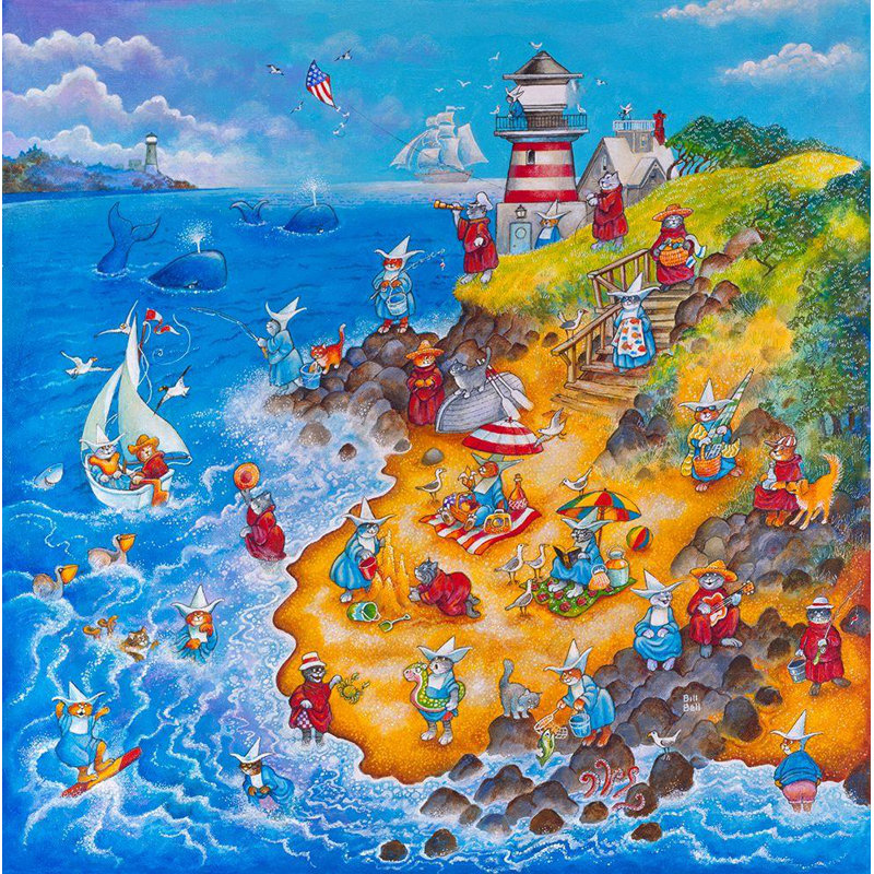 Art sur toile tendue avec la galerie Red Barrel Studio® Bell, Bill, H 36 po x l 36 po