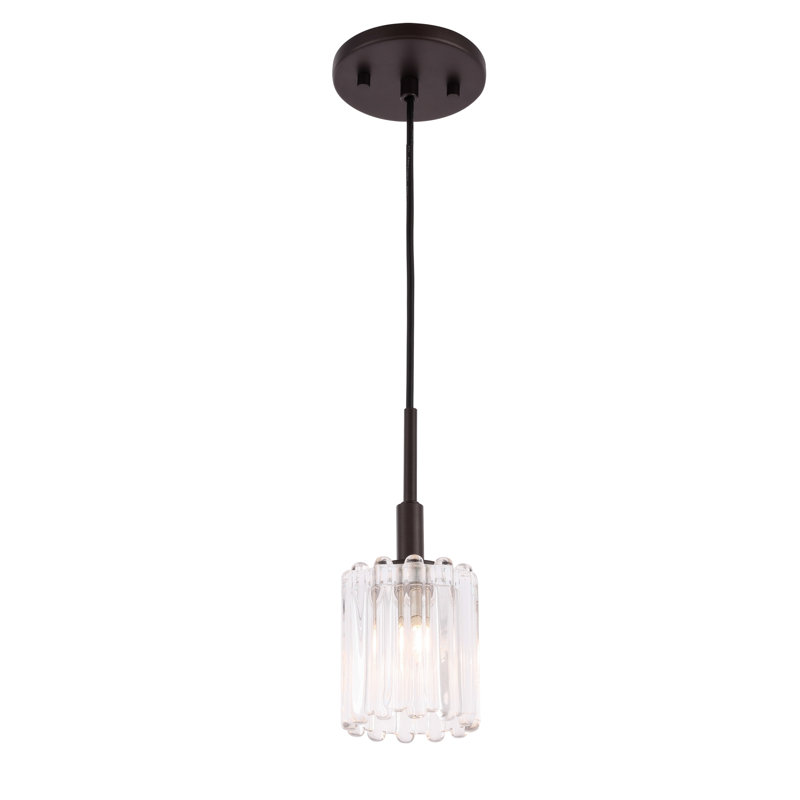 Luminaire suspendu cylindrique à 1 lumière Rosendahl, Bronze, Halogène