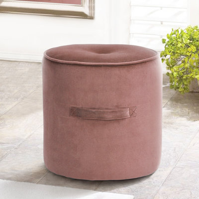 Talon 38cm Wide Round Pouf Ottoman