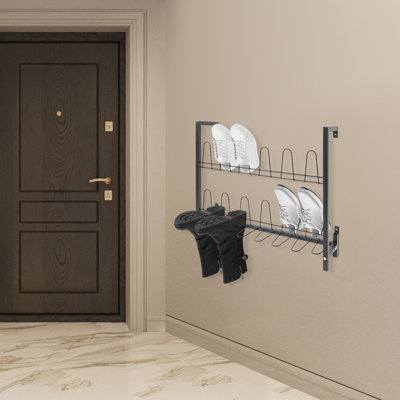 Range-chaussures mural 9 paires de chaussures