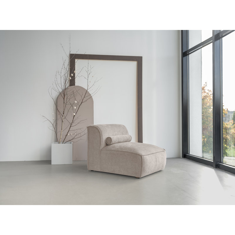 Flex Felix Armless Chair, Dark Beige