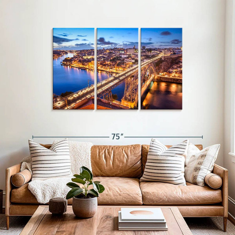 Nicci Illuminated Dom Luis I Bridge, 36" H x 57" W