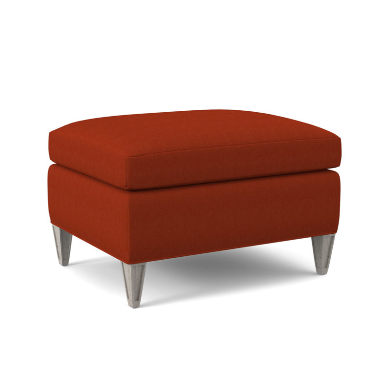 Bristol Upholstered Ottoman, Margaret Tangelo, Bisque