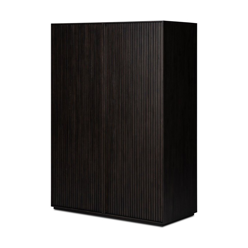Leo Accent Cabinet, Smoked Black Oak