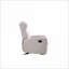 Fauteuils inclinables et inclinables en lin gris clair avec support lombaire | Réglable 90-165 ° | Interrupteur à tirette facile