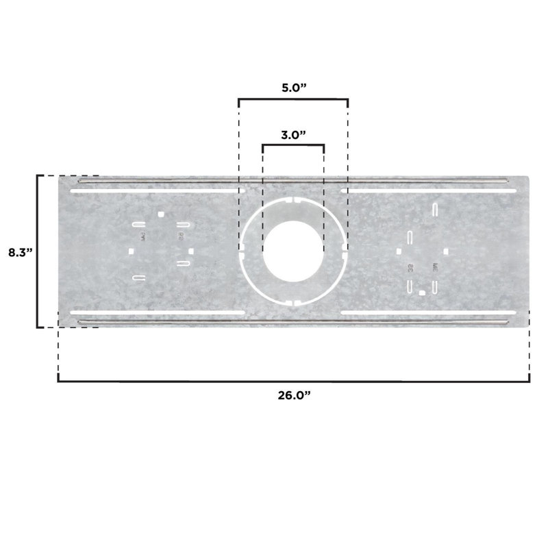 Support pour luminaire encastré mince de 3 pouces et de 5 pouces