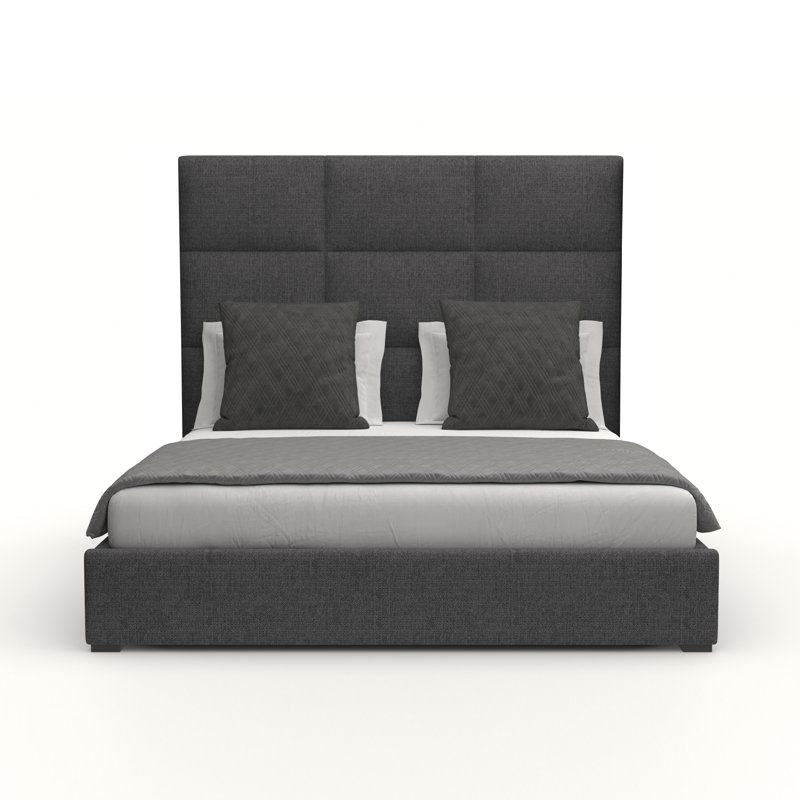 Dezyah Upholstered Standard Bed, Charcoal Revolution®, King