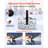 Handheld Hanging Snow Machine 1500W Remote Control Snow Maker Wireless