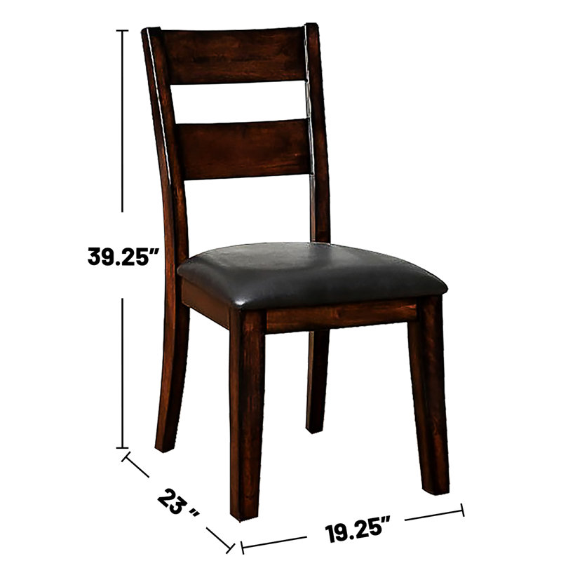 Pack Of 2 Padded Leatherette Side Chairs