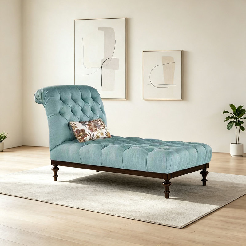 Chaise longue de loisirs en tissu rétro