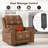 Genuine Leather Power Lift Recliner With Pocket And Lumbar Pillow-372809219