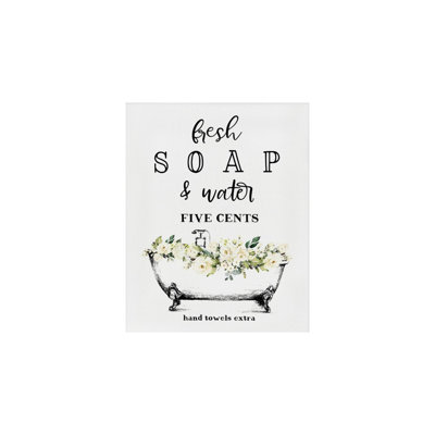 Farmhouse Bathroom Fresh Theme, Unframed Wall Art, 16 X 20