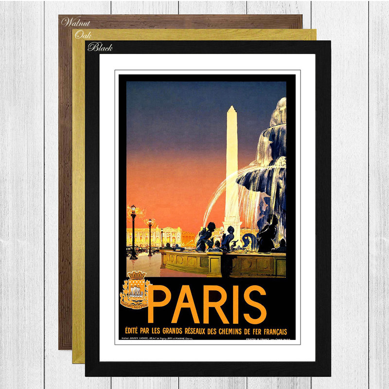Single Picture Frame Print, Black