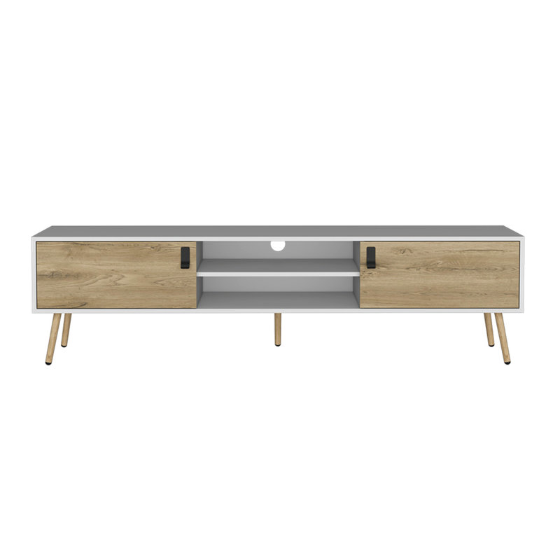 Tv Stand A Magness, Living Room, White / Macadamia
