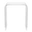 Ensemble de 2 tables de bout en acrylique, table de chevet carrée contemporaine et table d'appoint, table basse Lucite transparente avec bords en cascade pour petit salon, salle de bain, chambre à coucher et bureau