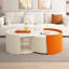 Table basse gigogne, tables gigognes rondes et tables de bout pour petits espaces, tables d'appoint modernes avec plateau coulissant extensible pour le salon, le bureau-1147934468