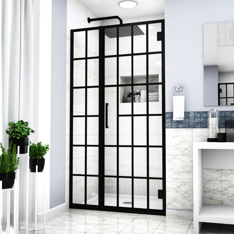 Porte de douche l 34 "x H 72" Pivot