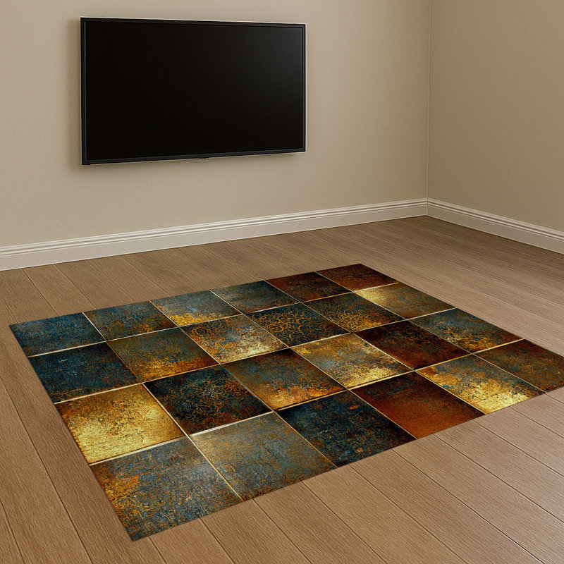 Geometric Area Rug, Rectangle 140 x 200 cm
