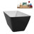59" Streamline Soaking Freestanding Tub and Tray With Internal Drain-112235524