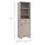 Armoire à linge 1 tiroir et 3 tablettes-192507011