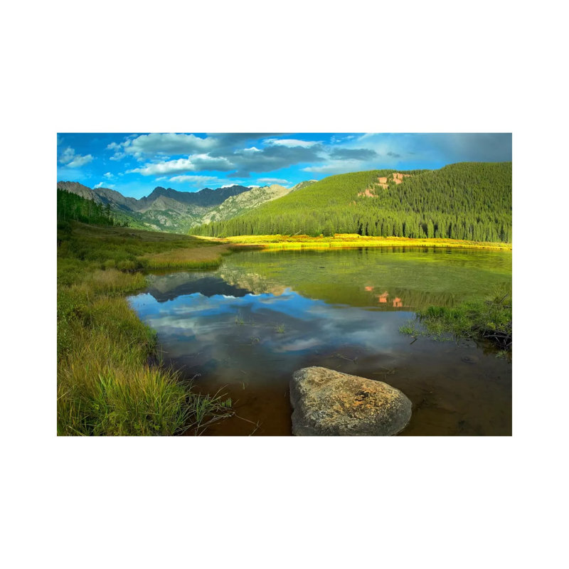 Mt Powell and Piney Lake, Colorado I 1 Piece Wrapped Canvas Wall Art, 66.04 cm H x 45.72 cm W x 1.91 cm D