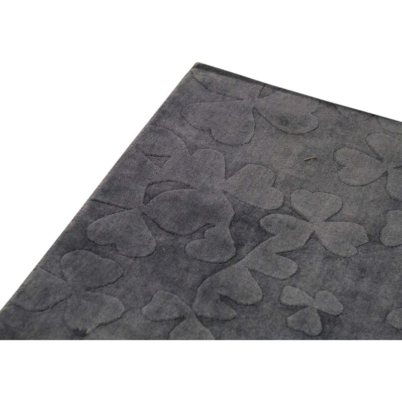 Abstract Area Rug in Gray, Rectangle 9'6" x 13'8"