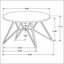 Ensemble de table basse et de table d'appoint Garfield en ciment 2 pièces, durable et élégant pour les intérieurs modernes
