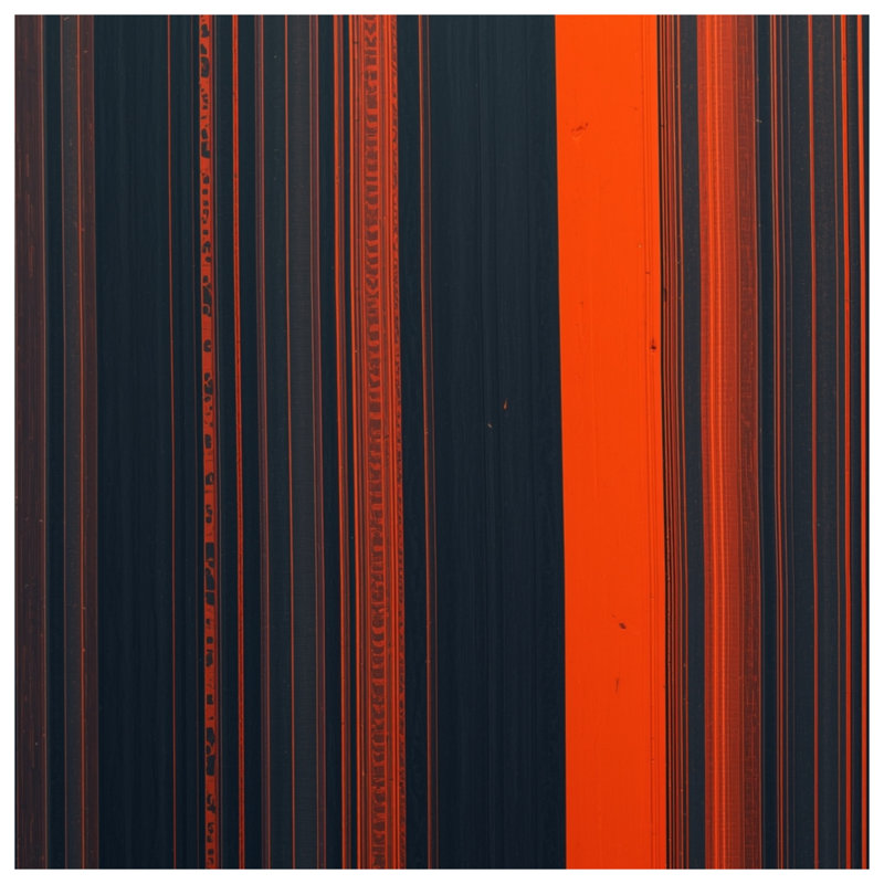 Couvertures noires à rayures orange, L 50 po x H 60 po