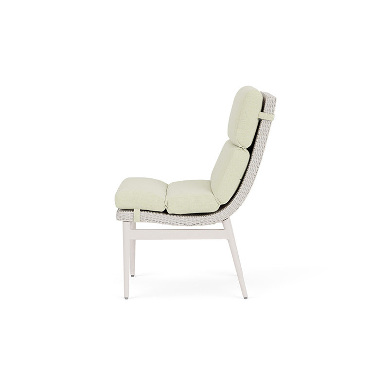 Cascade Outdoor Dining Side Chair, Bamboo Bay Meadow, Antique White
