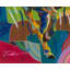«By My Side», peinture sur toile par Tadeo Zavaleta, encadrée de 32 x 32