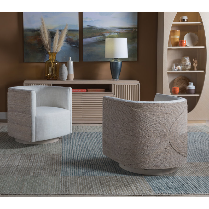 Artistica Upholstery Swivel Barrel Chair